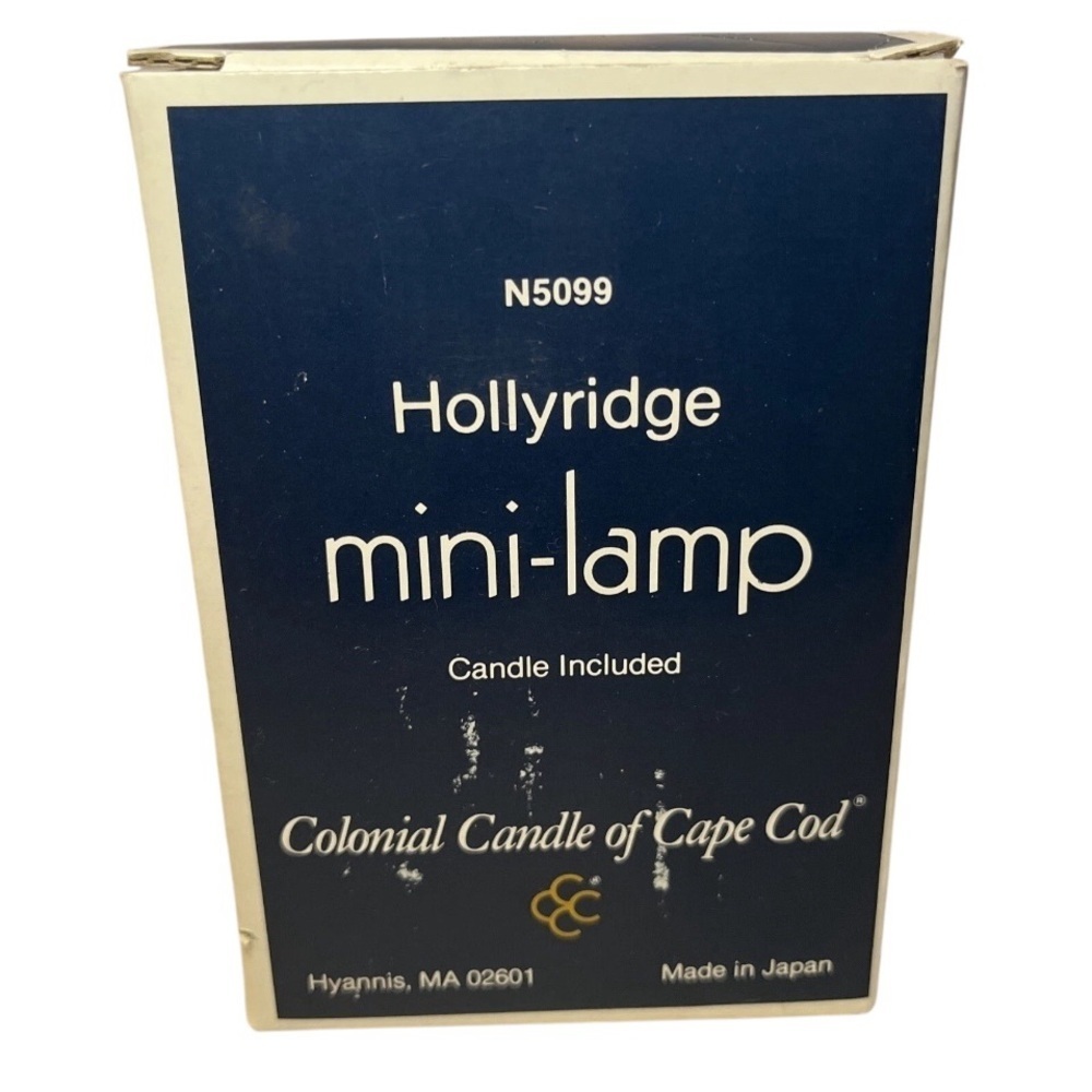 Vintage Colonial Candle Hollyridge Mini Lamp w/ Box – Christmas Decor - Picture 8 of 13
